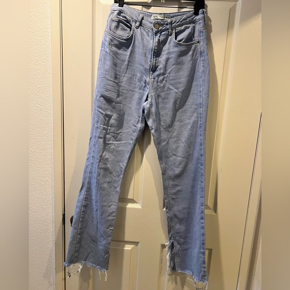 Women's Light Blue Jeans zara